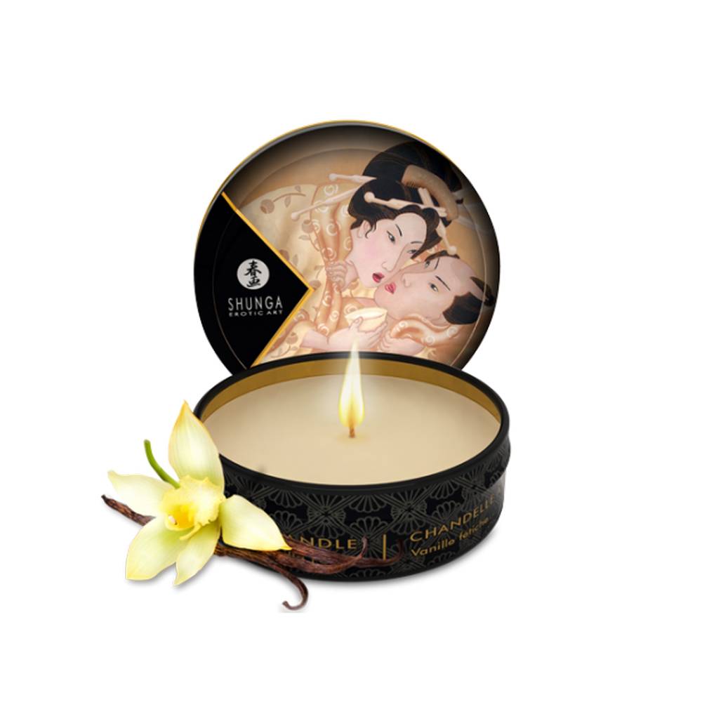 libido massage candle vanilla fetish 30ml Do you long for a warm and intimate massage? Try this exciting massage candle based on soy, which will complete your romantic atmosphere and give you not only a highly pleasant massage with quality oil, but also silky soft skin that will encourage you to touch again. Captivating vanilla will then irresistibly scent your entire bedroom.