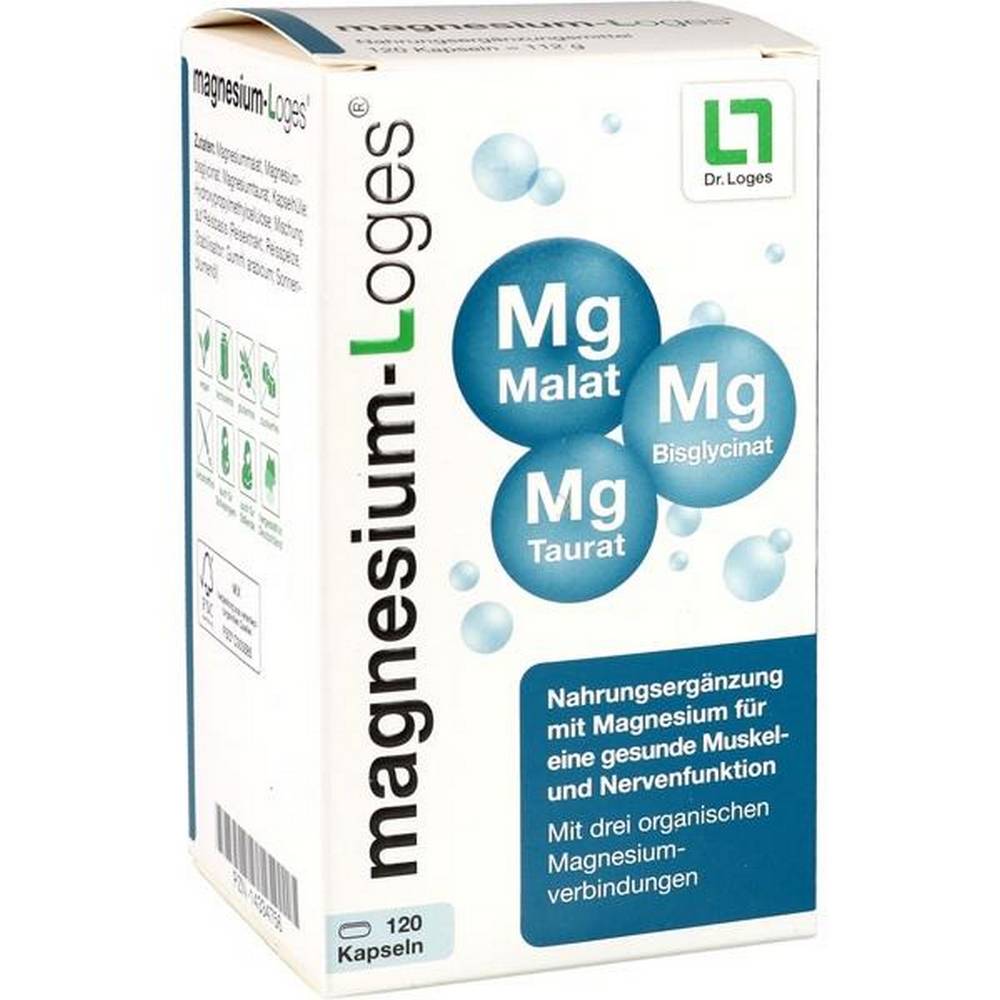 magnesium loges capsules 120 Dietary Supplement.