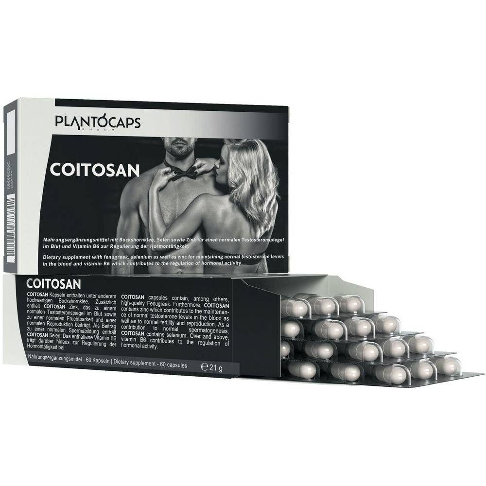 plantocaps coitosan capsules 60 Пищевые добавки с пажитником, селеном и цинком.
