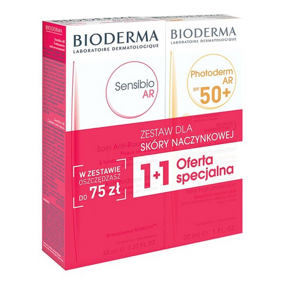 promotional set bioderma photoderm ar toning cream spf 50 30 ml sensibio ar cream 40 ml Bioderma promotional set
