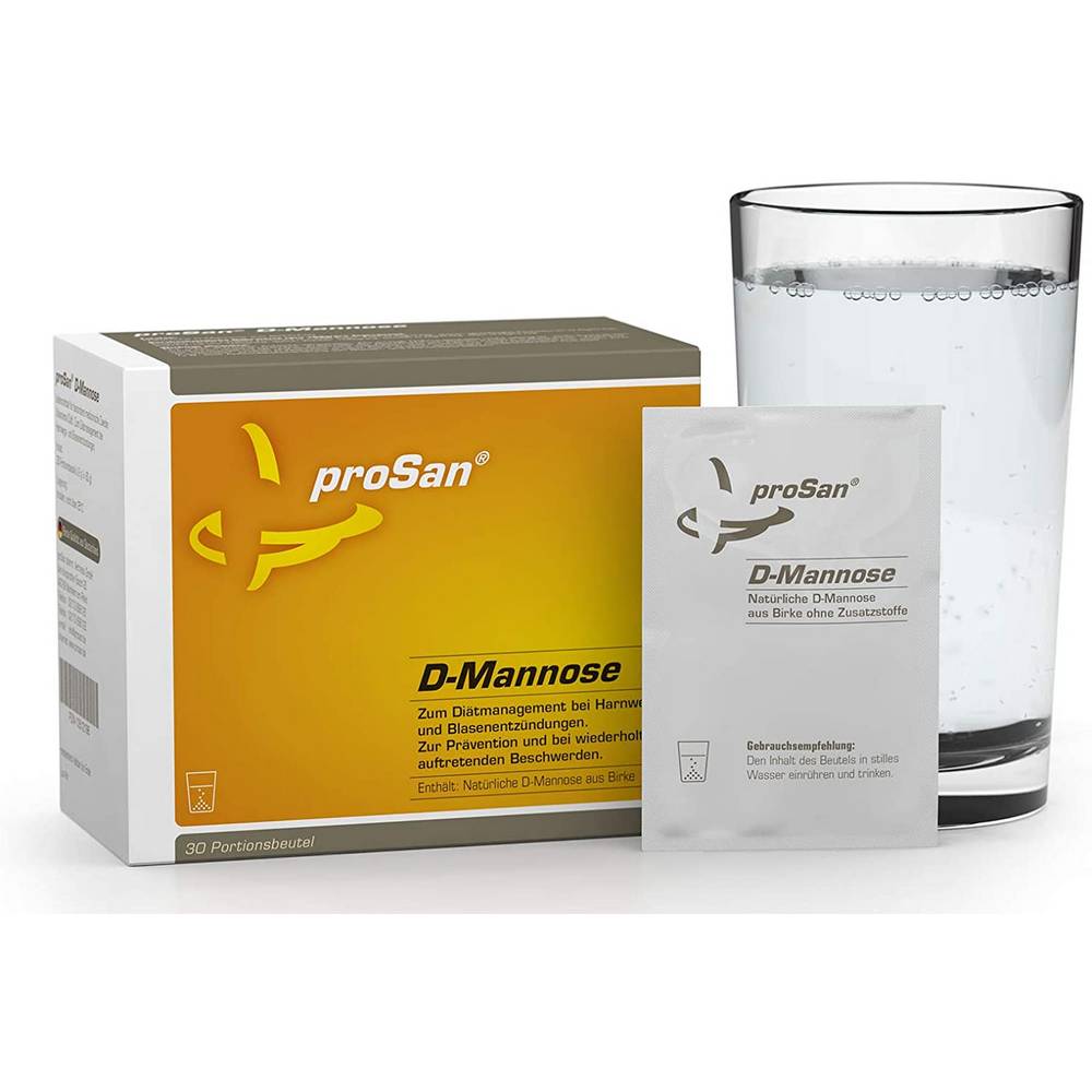 prosan d mannose powder 30 Dietary food for special medical purposes (balanced diet). For the dietary treatment and prevention of recurrent cystitis.