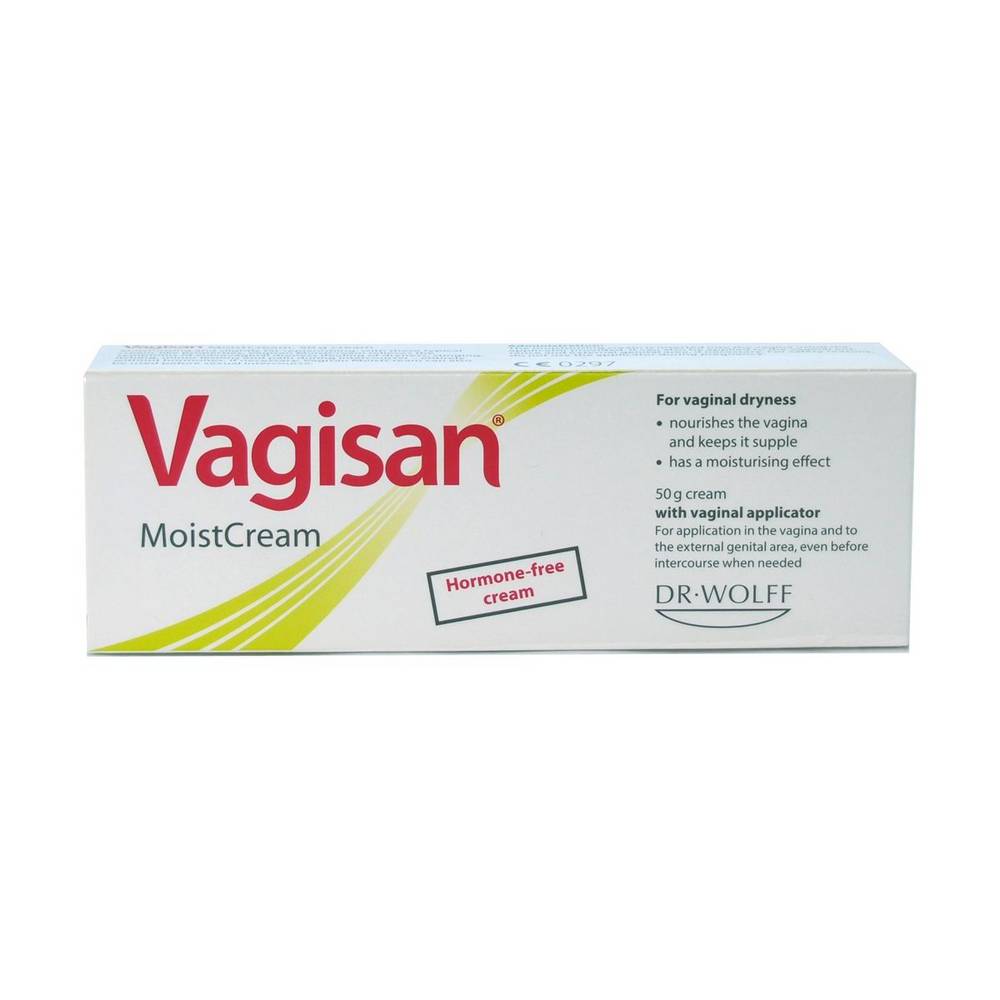 vagisan moisturizing cream with applicator 50 g Одновременно увлажняет и питает. Без добавления гормонов.