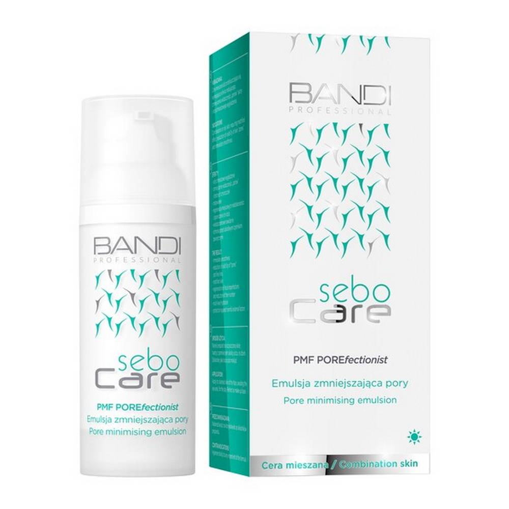bandi sebo care pmf porefectionist pore reducing emulsion 50 ml PMF POREfectionist Emulsion reducing pores. A light cream that perfectly reduces the visibility of the so-called "Pores" and fine wrinkles, leaves the skin feeling soft and velvety to the touch. Perfect for makeup and for daily care in order to achieve a visible matting effect and reduce the size of the sebaceous glands in the skin.
