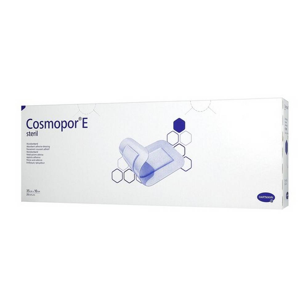 cosmopor e sterile dressing plasters 35 x 10 cm 25 pcs Cosmopor ®E, dressing plasters, sterile, 25 pcs.