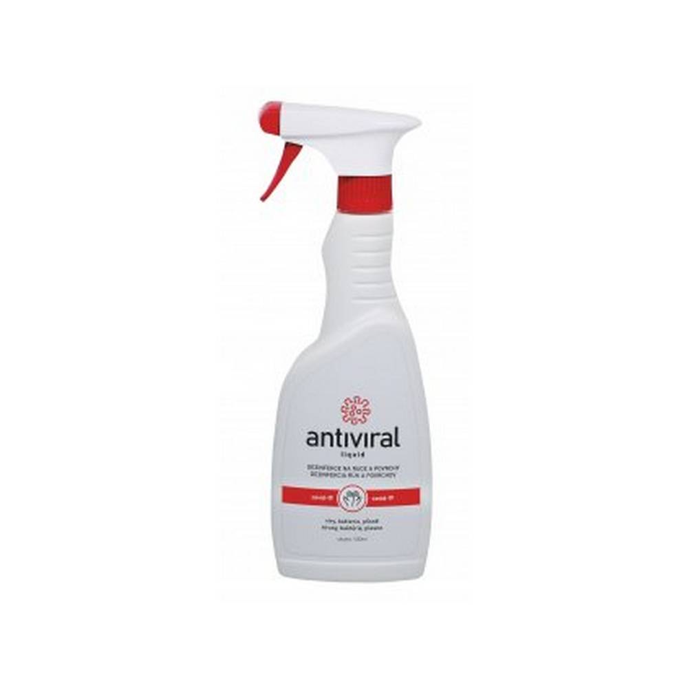 antiviral 500 ml Liquid disinfection with the scent of Czech production brand ANTIVIRAL, package 500ml for disinfection of hands and surfaces. With applicator.