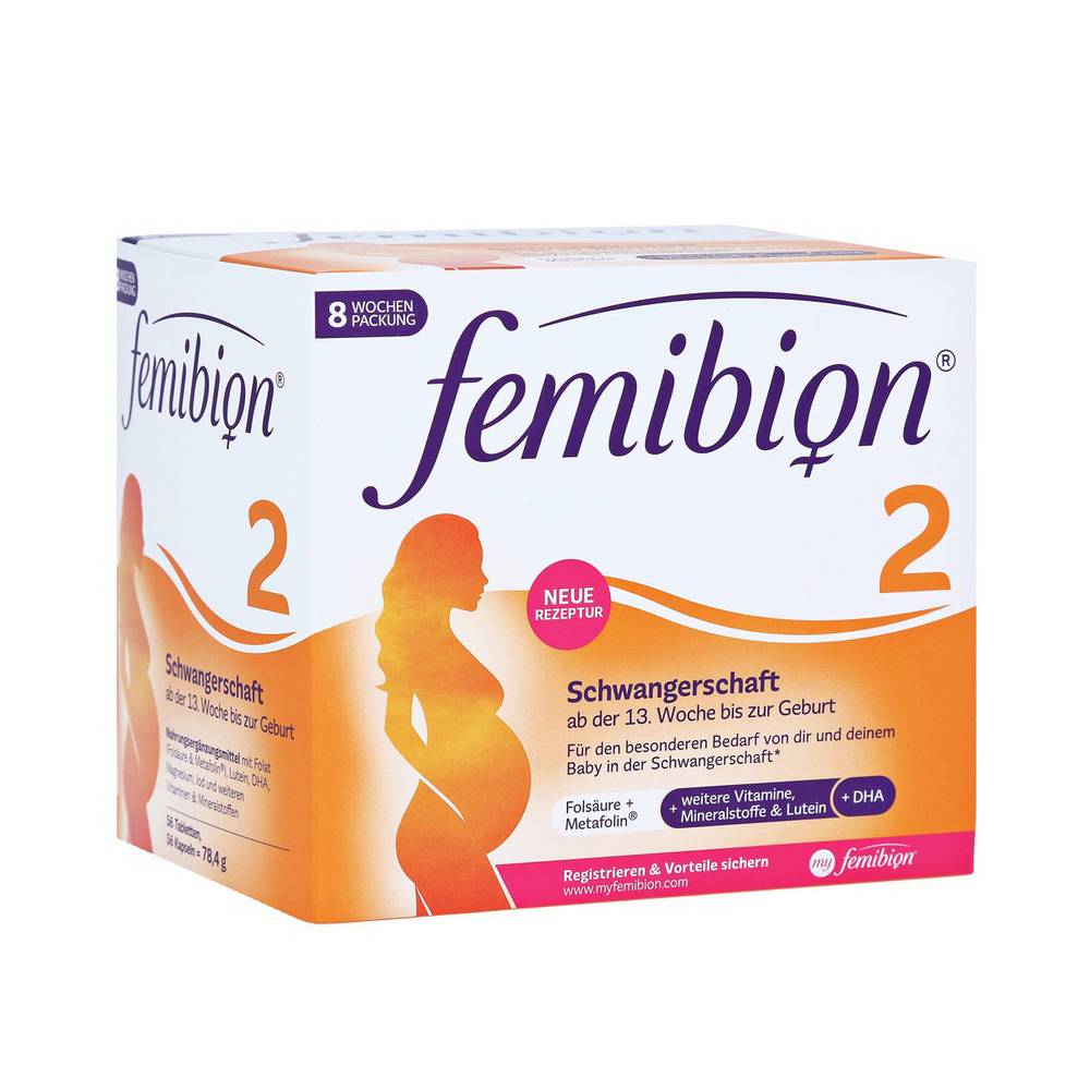 femibion 2 pregnancy tablets 2x56 For the development of the baby's brain and eyes