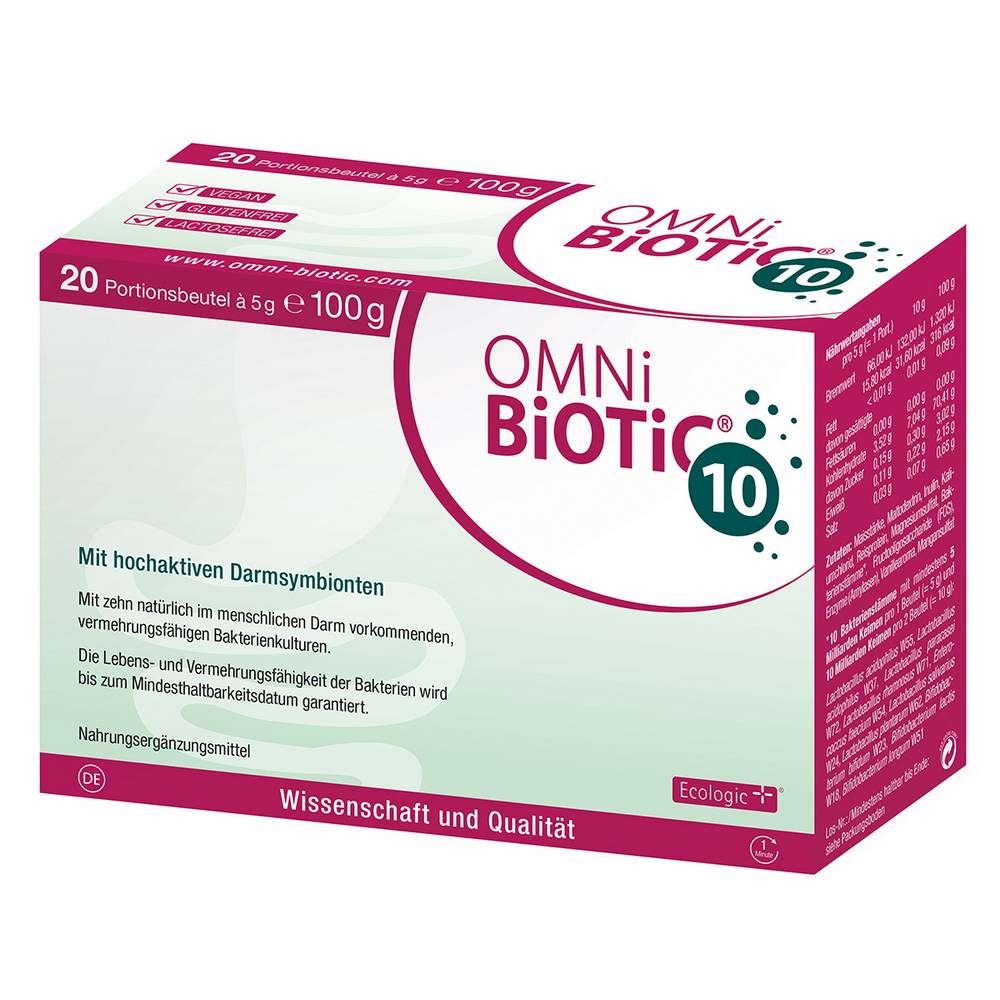 omni biotic 10 20 x 5 g For bowel support when taking antibiotics