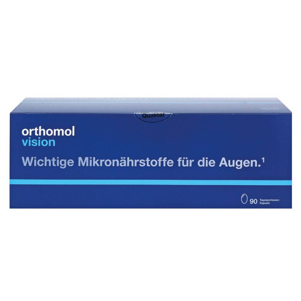 orthomol vision 90 capsules 19 g each 57 g Vitamin supplement Orthomol Vision is specially designed to support visual function.