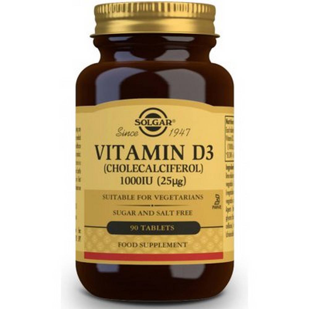 solgar vitamin d3 100 90 It contributes to the normal absorption / utilization of calcium and phosphorus, the condition of bones, muscles and teeth, and the normal function of the immune system. It also participates in the process of cell division.