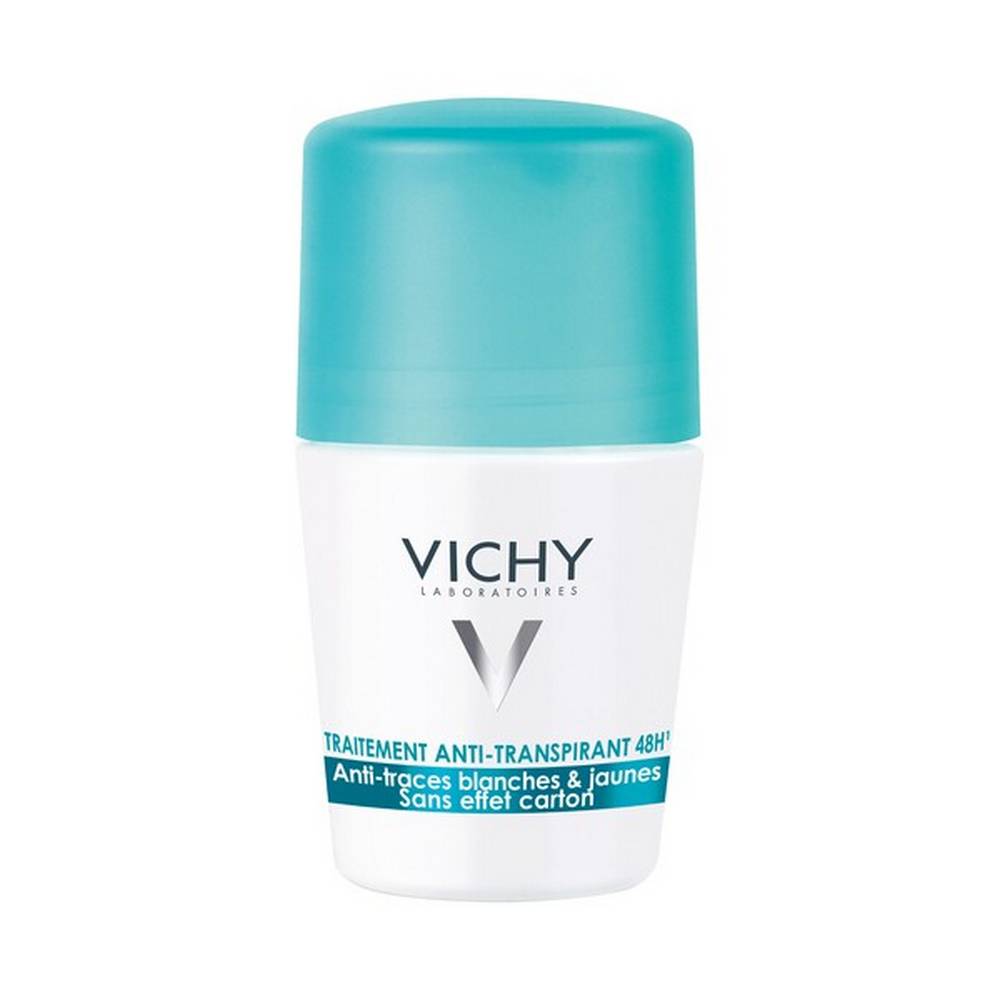 vichy antiperspirant roll on 48h anti marks on clothes 50 ml 72h antiperspirant, intensive anti-perspirant treatment.
