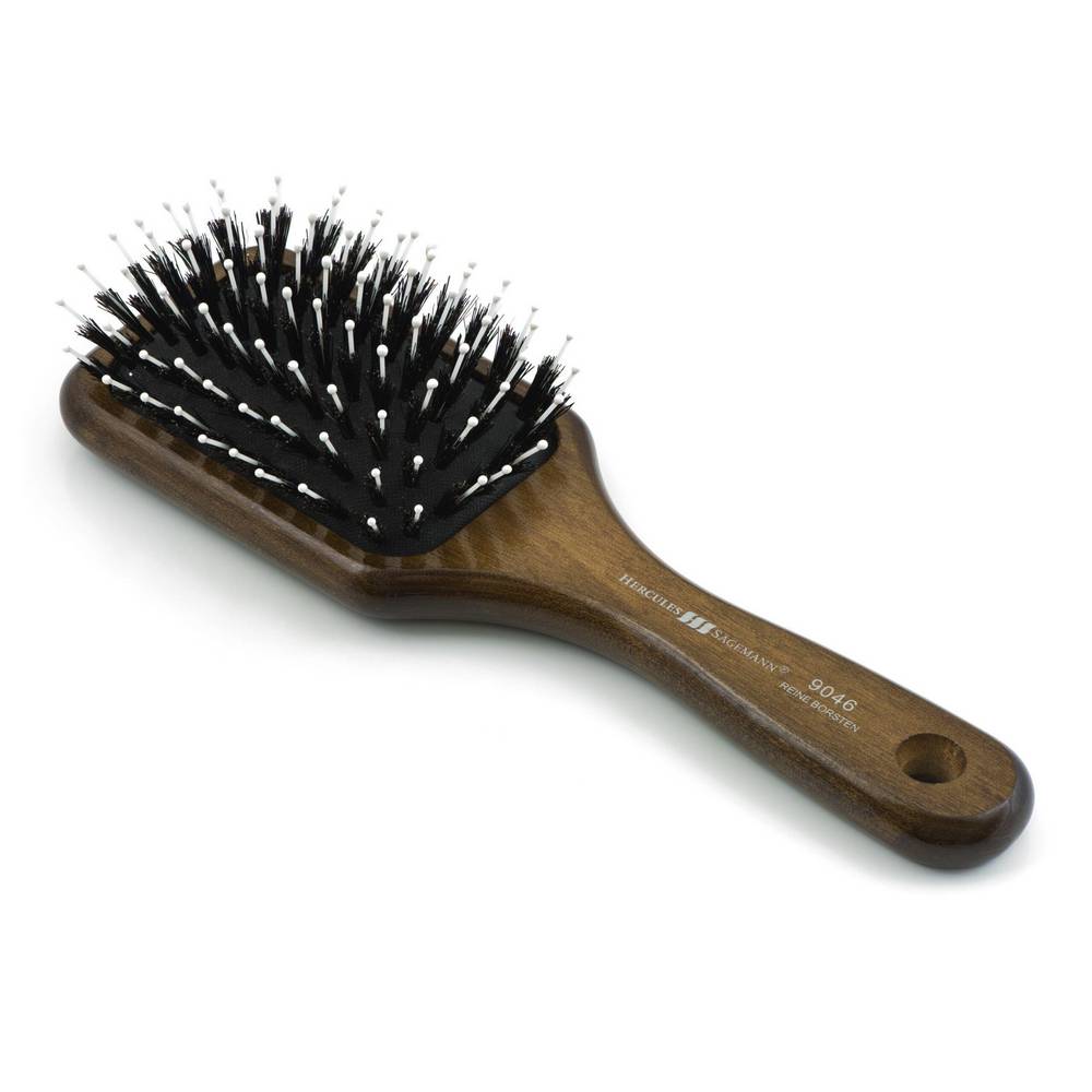 comb hbmb 221 1 Luxurious hair brush made of natural wild boar hair and walnut wood. Suitable as a gift for a woman of any age.