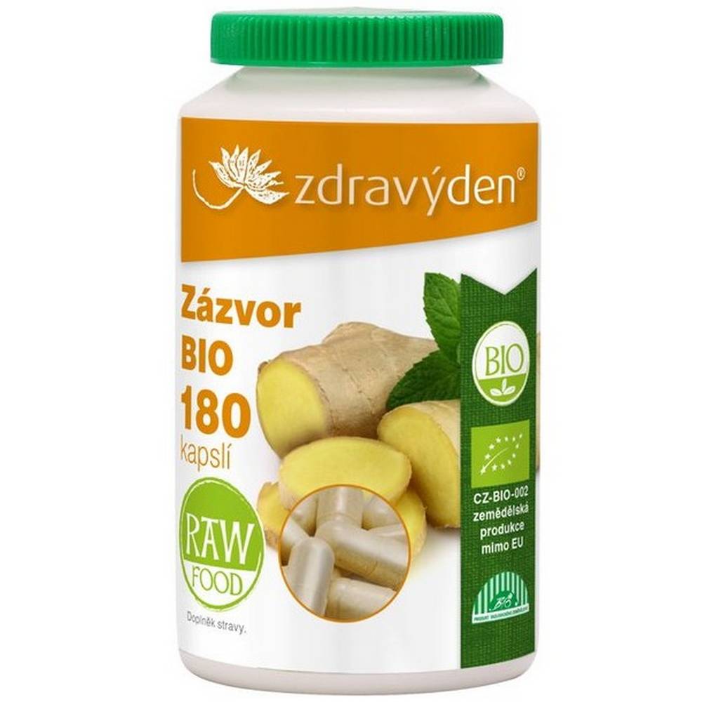healthy day ginger bio 180 It has an anti-inflammatory effect.