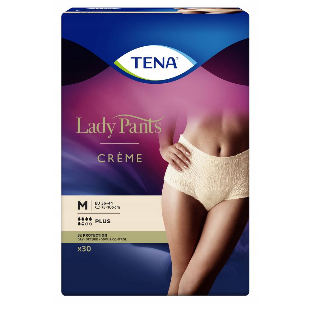 TENA Lady Pants Plus M absorbent underwear 30, Sous-vêtement absorbant TENA  Lady Pants Plus M 30, TENA – Pharmacyapozona