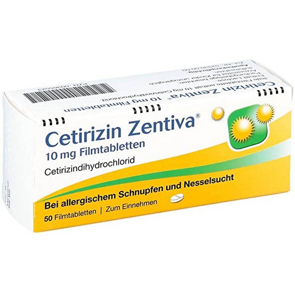cetirizine 10 mg film coated tablets 50 Hay fever remedy