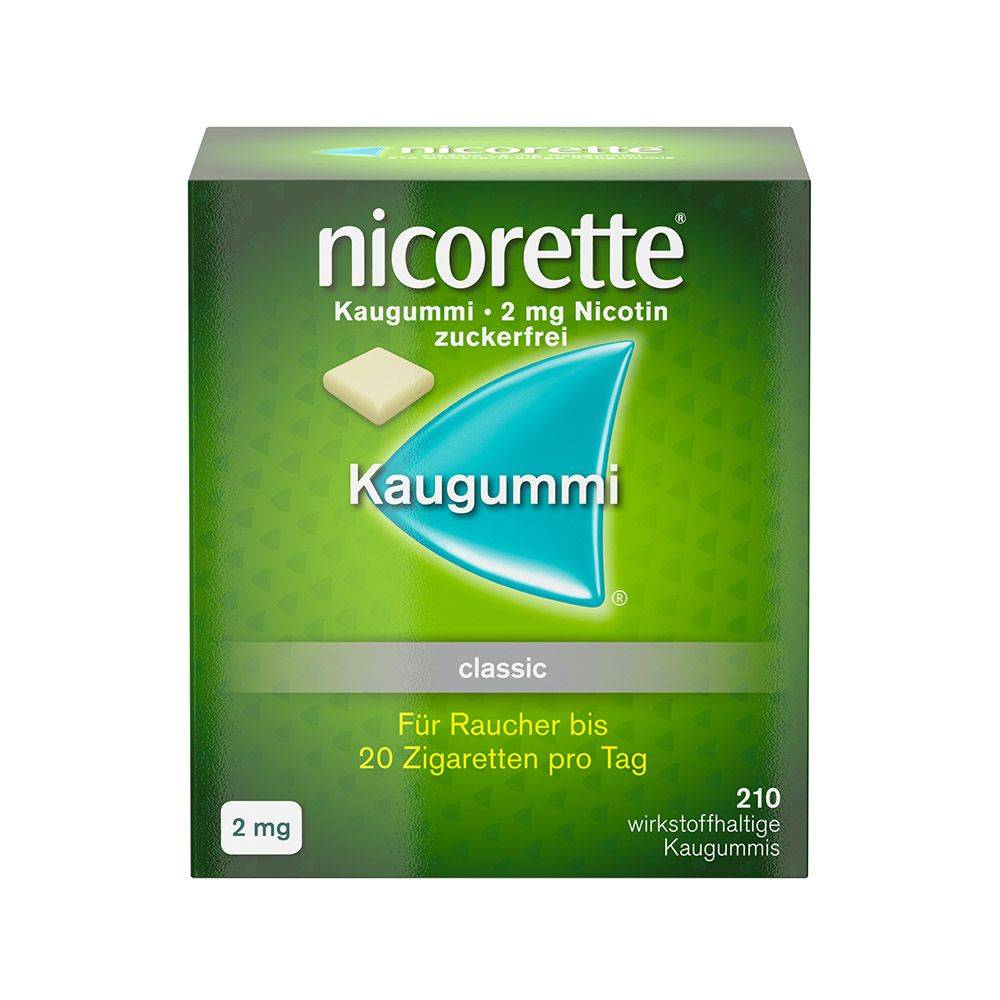 nicorette chewing gum classic 2mg 210 Classic chewing gum