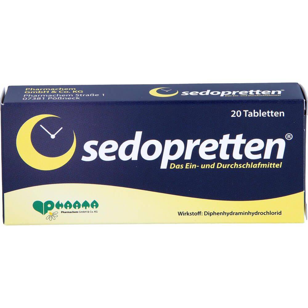 sedopretten 50 mg tablets 20 Sleep disturbance